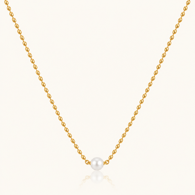 Pearl Dot necklace - 18K Gold (Demi Fine)