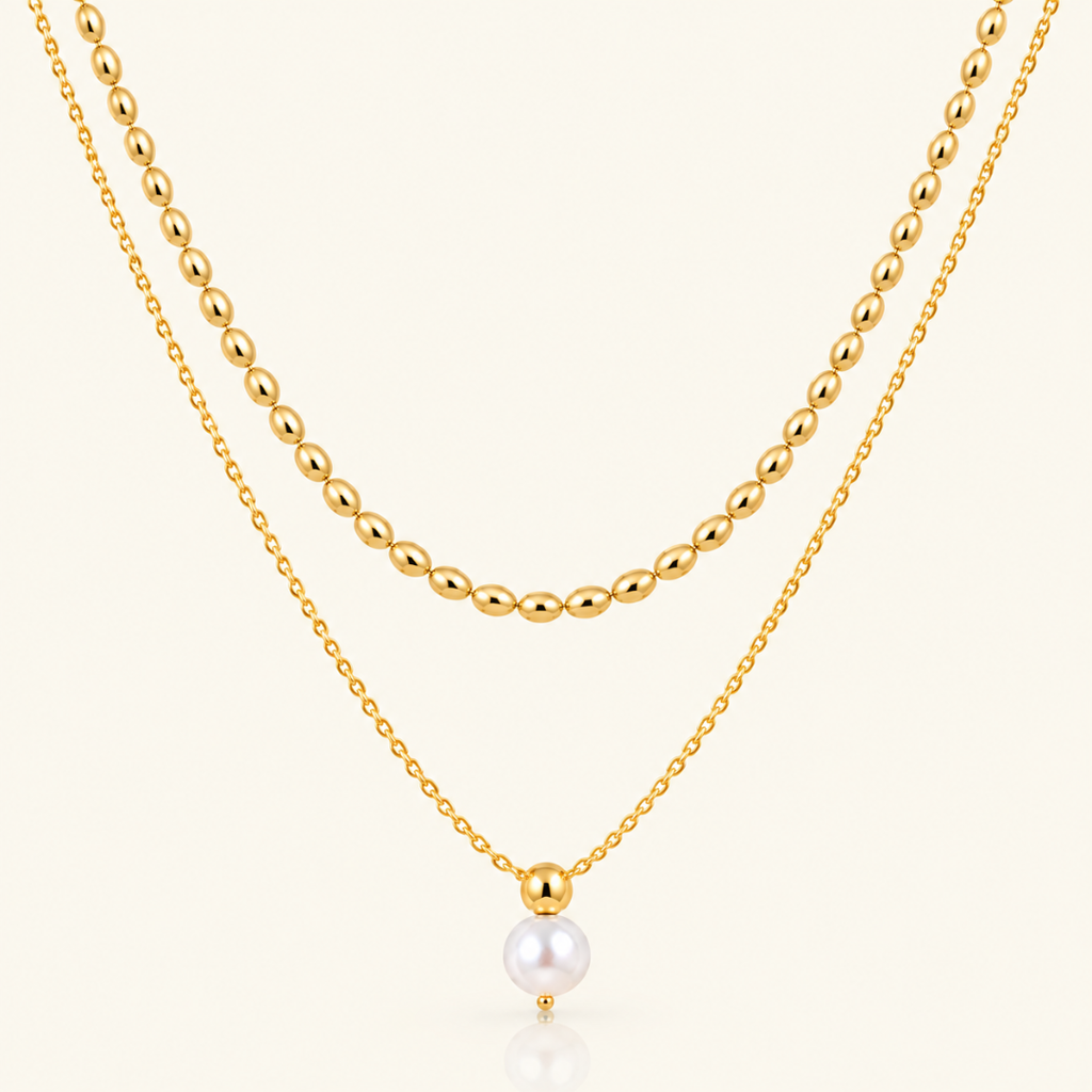 Lustre Necklace - 18K Gold (Demi Fine)