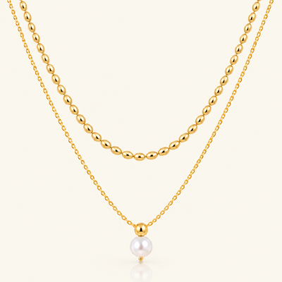 Lustre Necklace - 18K Gold (Demi Fine)