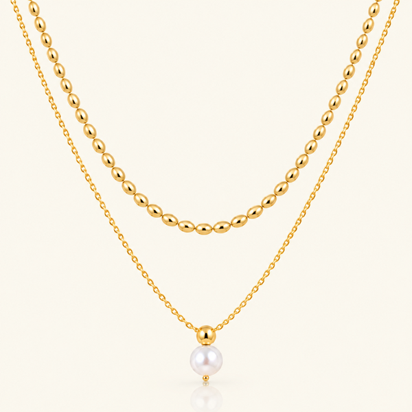 Lustre Necklace - 18K Gold (Demi Fine)