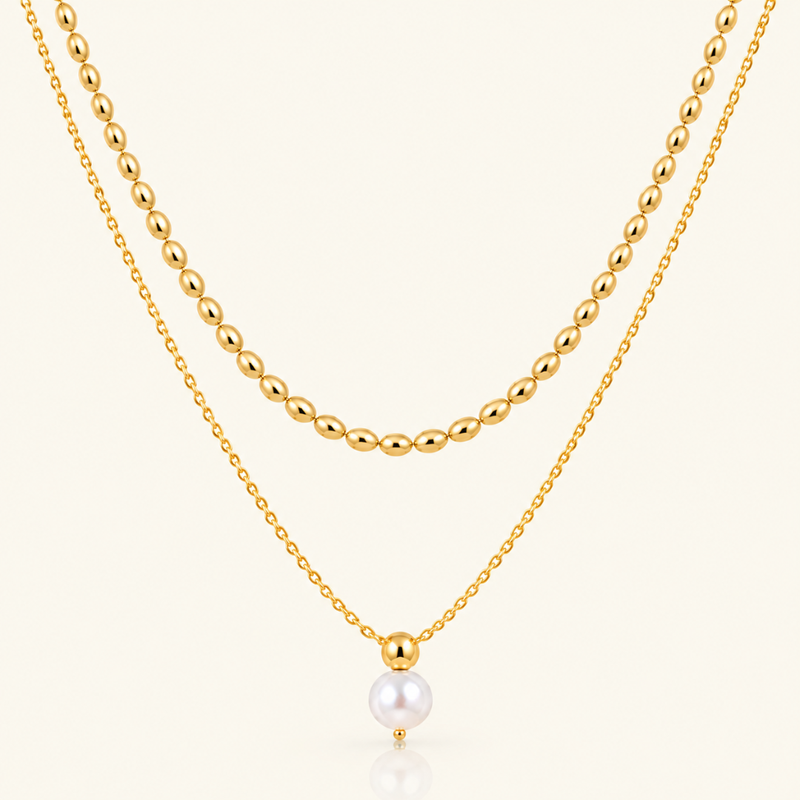 Lustre Necklace - 18K Gold (Demi Fine)