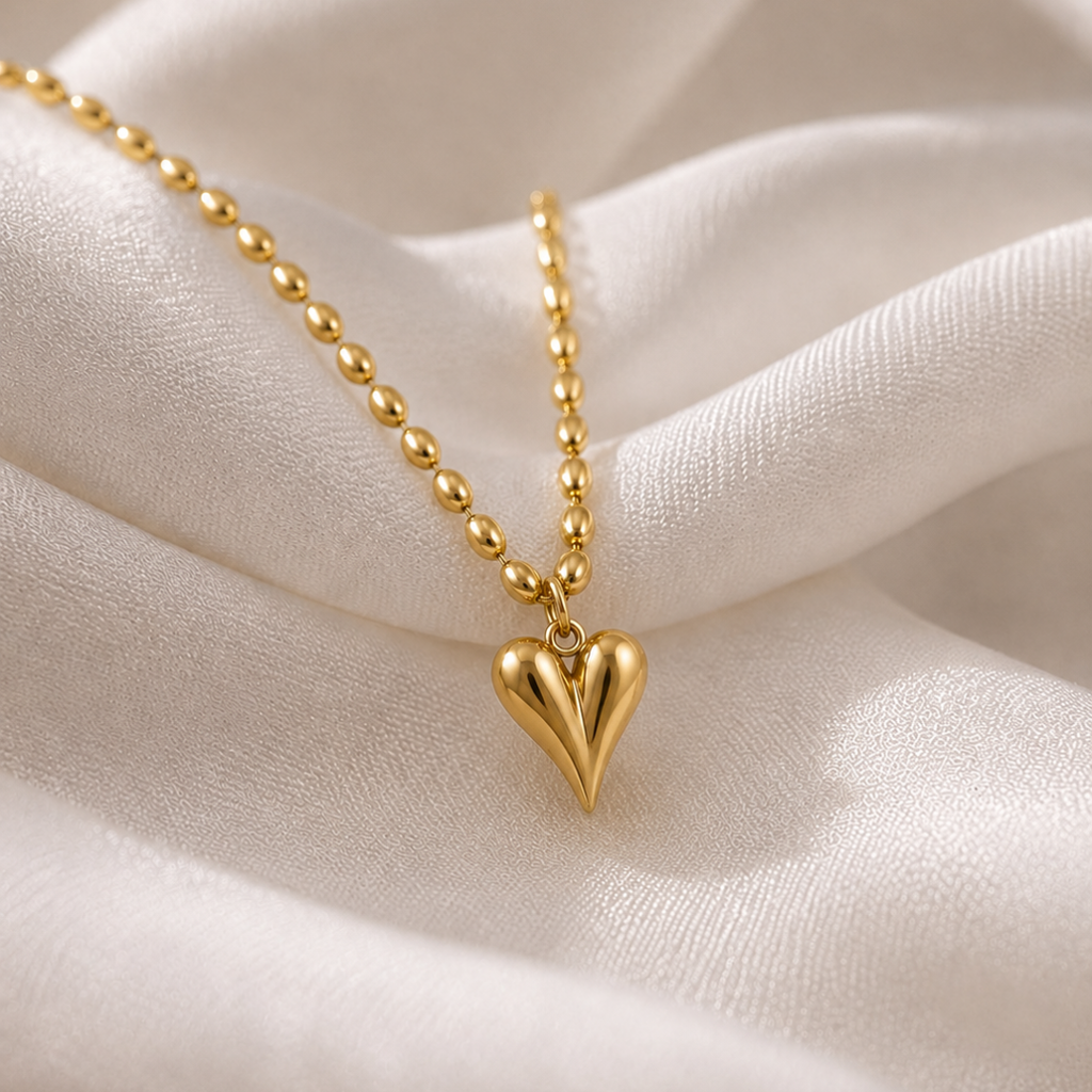 Golden Love Drop Necklace