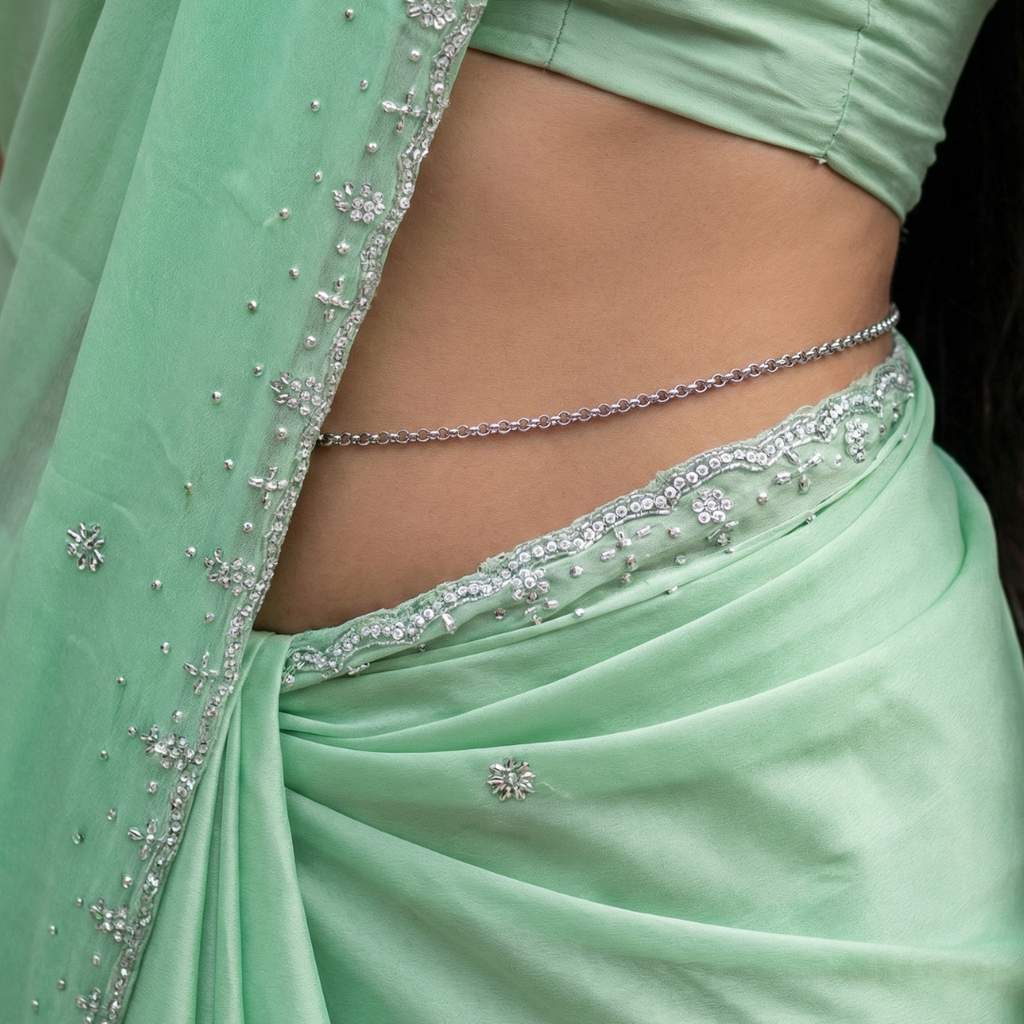 Quantum Silver Loop Waist Chain