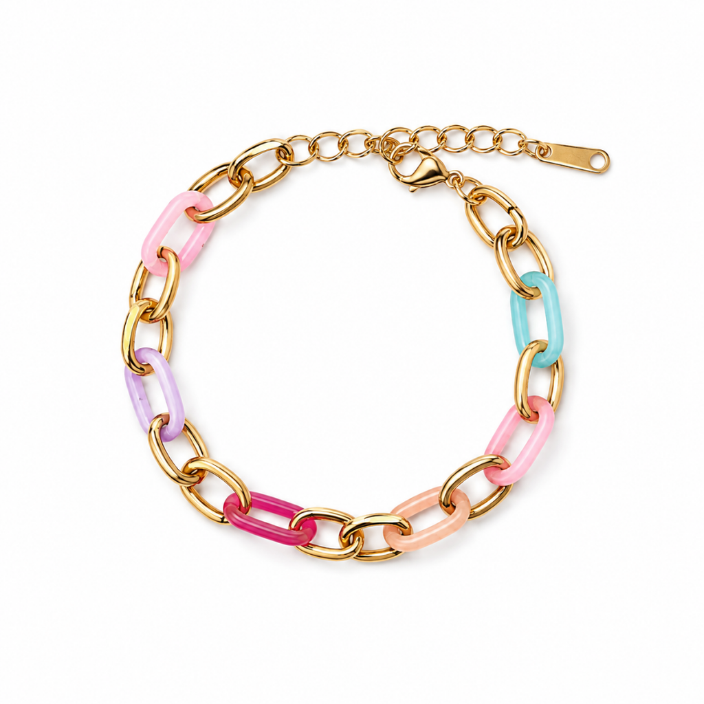 18K Gold Plated Ethereal Chained Bracelet