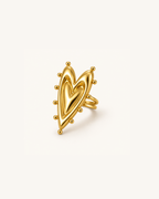 Stacked Heart Ring - 18k Gold (Demi Fine)