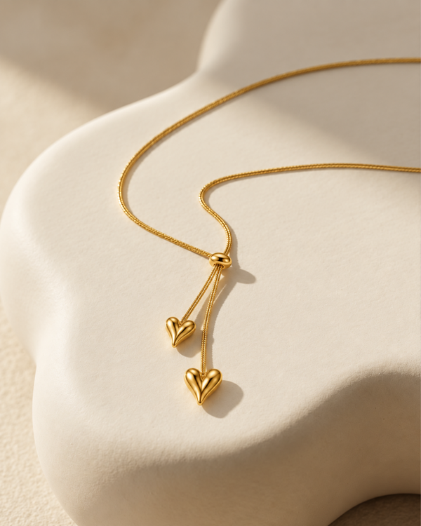 Heart Arrow Necklace - 18k Gold ( Demi Fine )