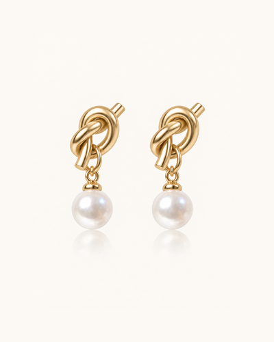 Knot Earrings - 18k Gold ( Demi Fine )