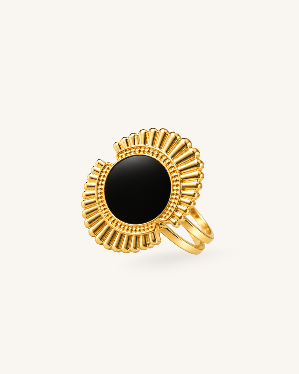 Midnight Disc Ring - 18kGold (Demi Fine)