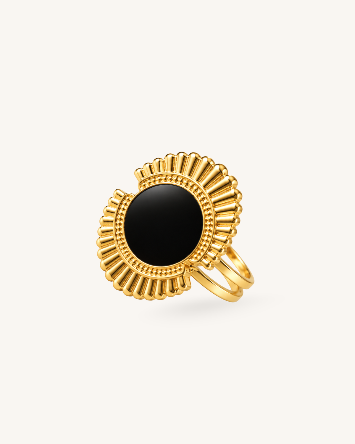 Midnight Disc Ring - 18kGold (Demi Fine)