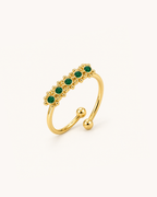 Jade Bloom Ring - 18k Gold (Demi Fine)