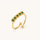Jade Bloom Ring - 18k Gold (Demi Fine)