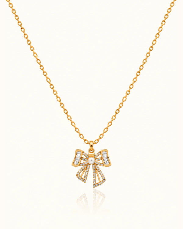 Vintage Carole Bow Pin Necklace