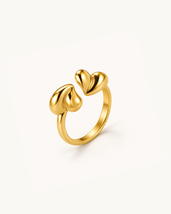 Twin Petal Ring - 18k Gold (Demi Fine)