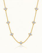 Starry Crystal Necklace - 18k Gold ( Demi Fine )