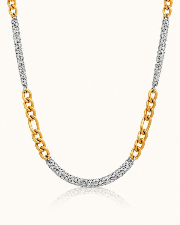 Two-Tone Chain Necklace - Two Toned