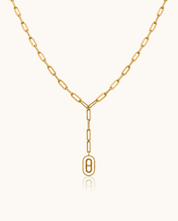 Y-Drop Necklace - 18k Gold ( Demi Fine )