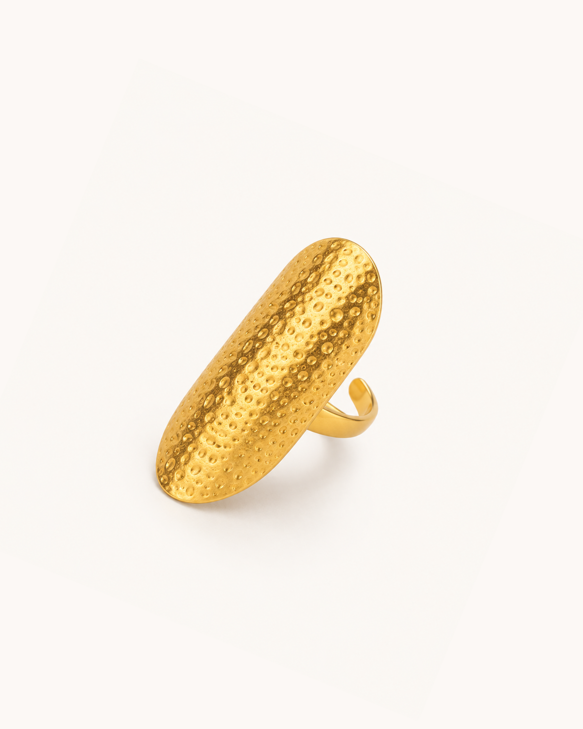 Golden Shield Ring - 18k Gold (Demi Fine)