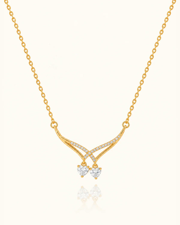 Tangled  Zircon Diamond Necklace
