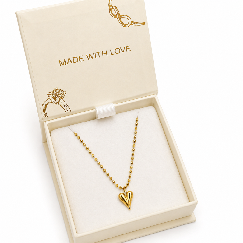 Golden Love Drop Necklace