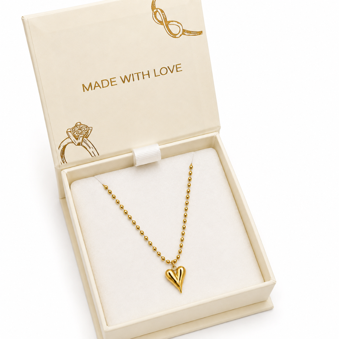 Golden Love Drop Necklace