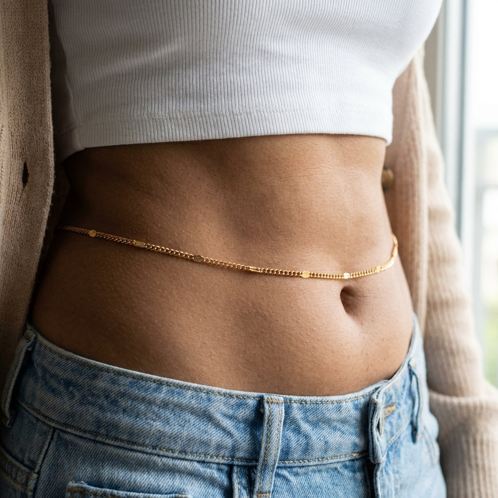Obsidian Luxe Waist Chain