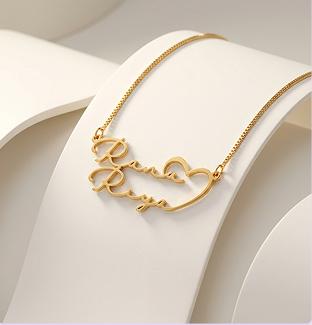 Couple Name Necklace