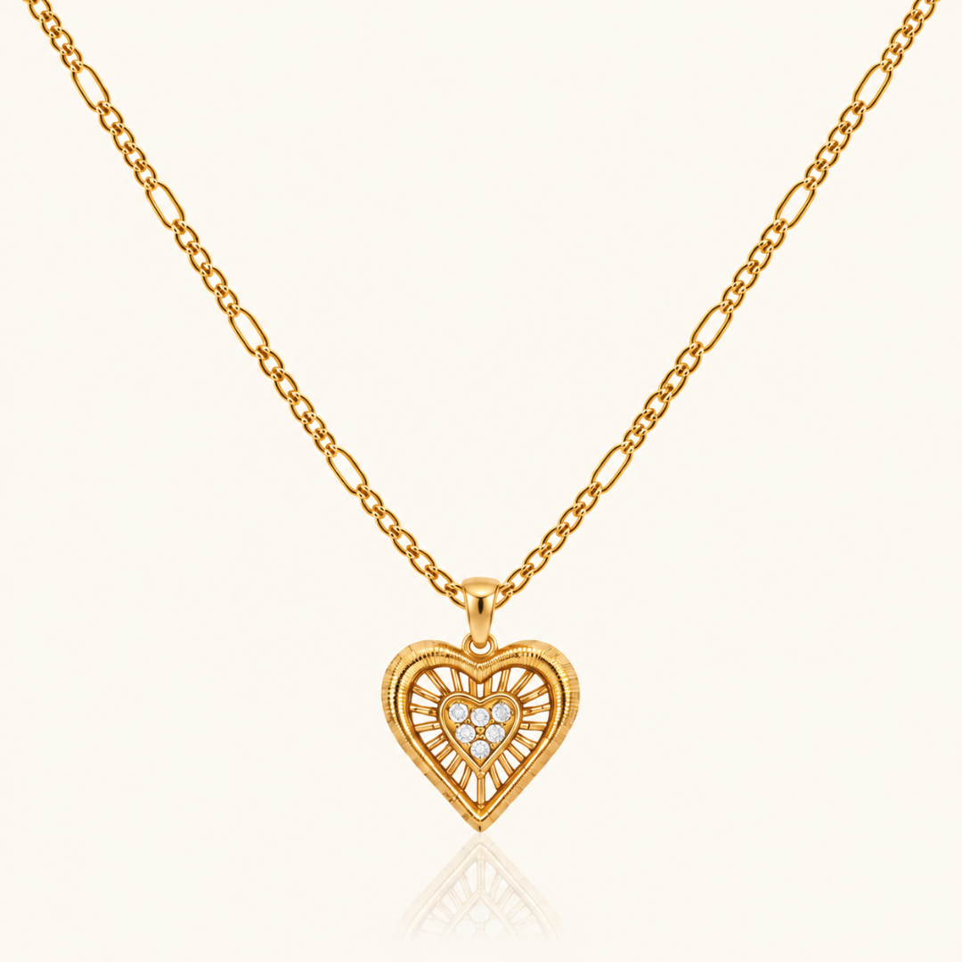 Halo Heart Necklace
