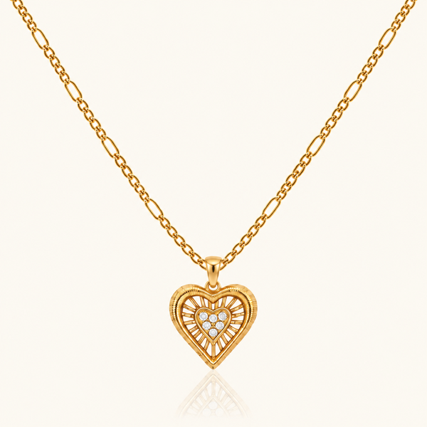 Halo Heart Necklace