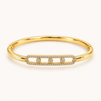 Three Dot Kada - 18k Gold ( Demi Fine )