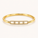 Three Dot Kada - 18k Gold ( Demi Fine )