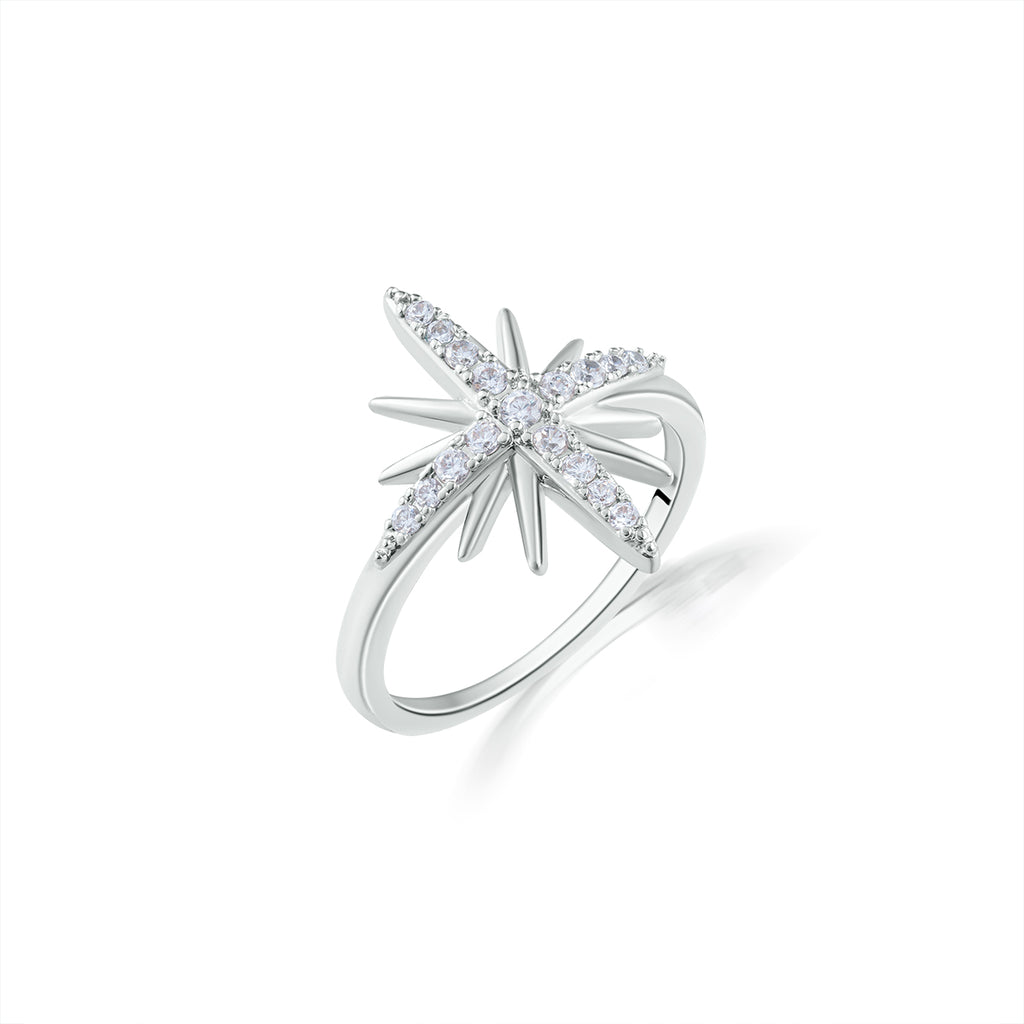 Starburst Zircon Ring