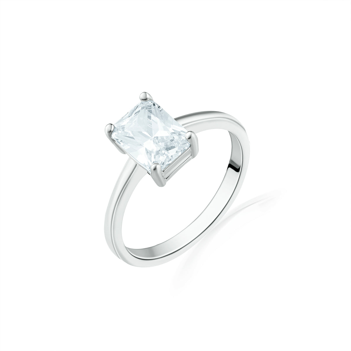 Sleek Zircon Ring