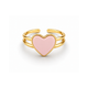 Pastel Heart Charm Ring