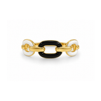 Monochrome Link Ring - 18k Gold (Demi Fine)