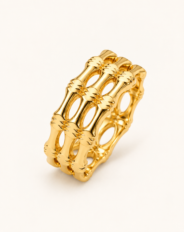 Openwork Gold Ring - 18k Gold (Demi Fine)