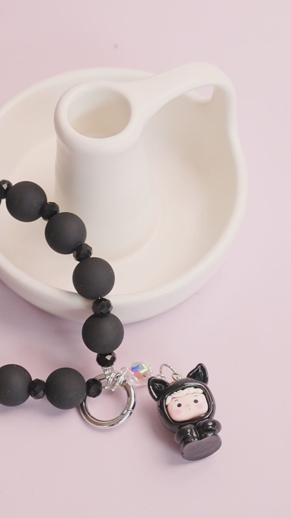 Blackie Buddy Mobile Charm