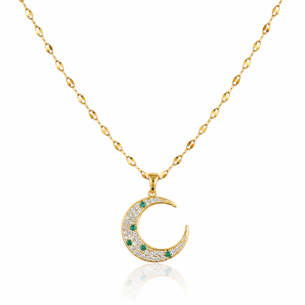 Celestial Crescent Moon Necklace