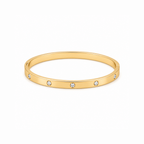 Diamond Dot kada - 18k Gold (Demi Fine)