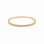 Diamond Edge Kada - 18k Gold (Demi Fine)