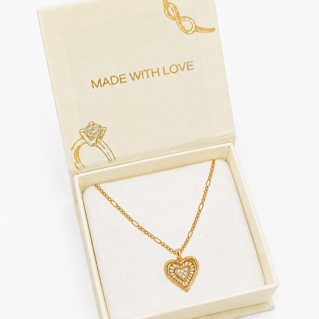 Halo Heart Necklace