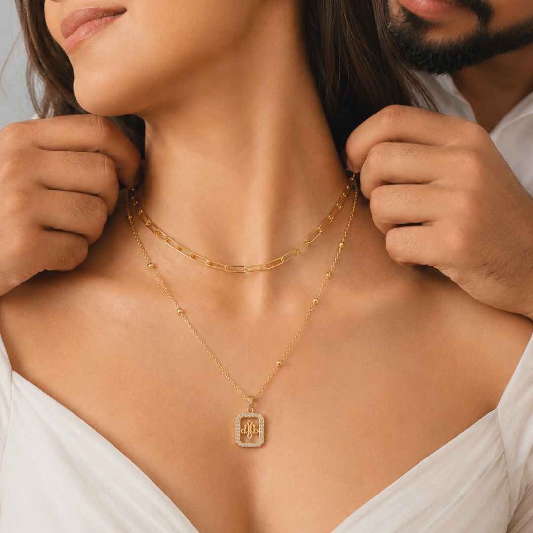 Royal Emblem Layered Necklace
