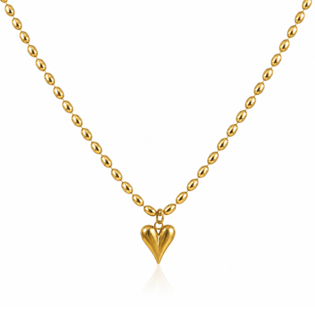 Golden Love Drop Necklace