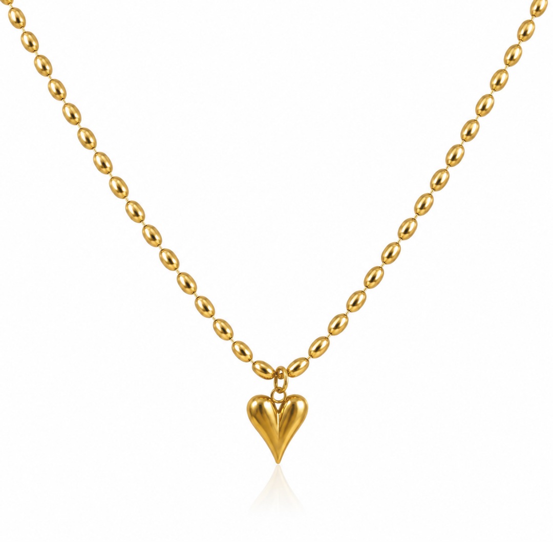 Golden Love Drop Necklace