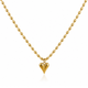 Gold Heartbeat Pendant Necklace