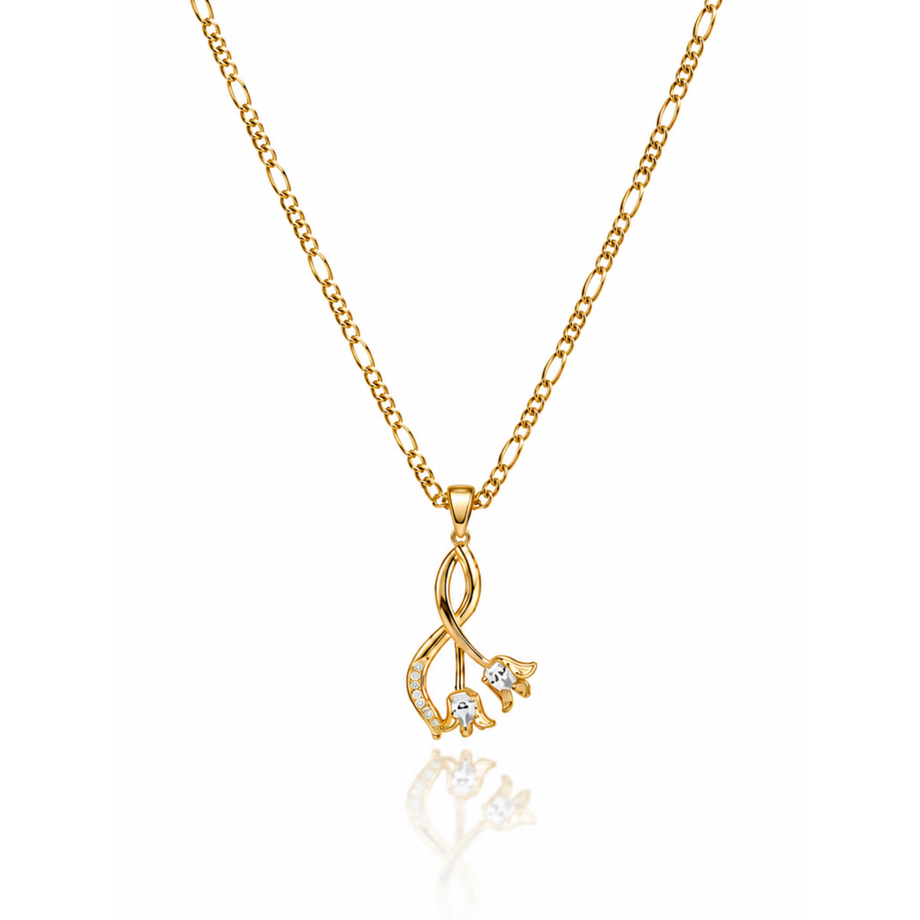 Blooming Tulip Pendant Necklace